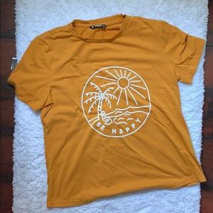 Shein “Be Happy” Graphic T-Shirt